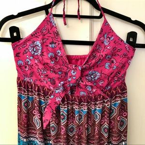Forever 21 Maxi Dress Floral & Geometric